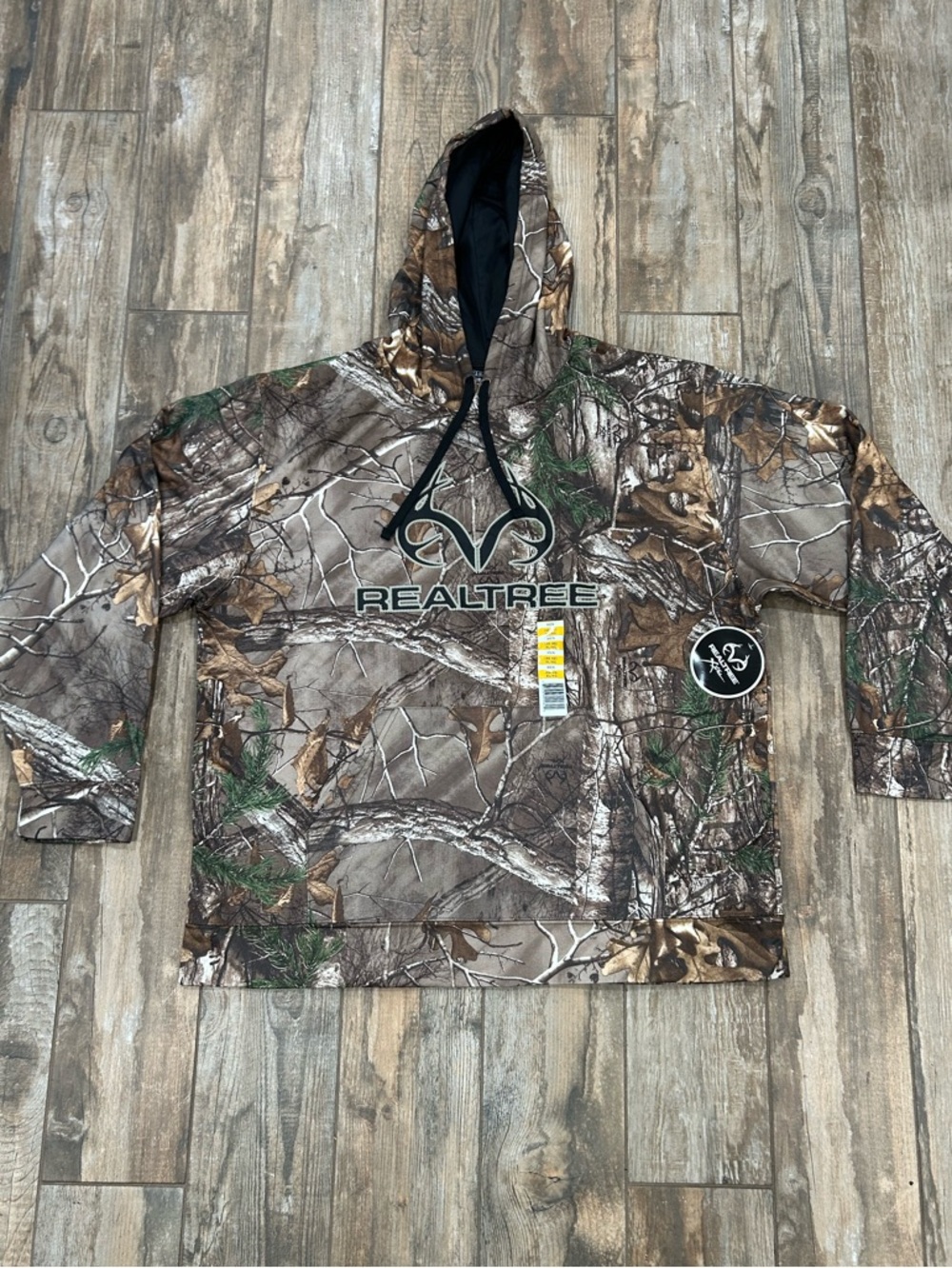Realtree Camouflage Men’s XL 46/48 Logo Hoodie Pullover Pocket NWT